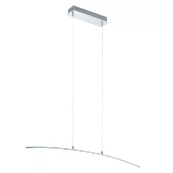   EGLO 32048 LASANA, beltéri LED-es függeszték, LED foglalattal, MAX 14W teljesítménnyel, 1400lm, 3000 K, króm / alumínium, acél lámpatest, IP20, fehér / műanyag búrával, LED nem cserélhető, kapcsoló nélkül