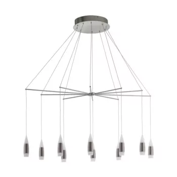   EGLO 39327 SANTIGA LED függeszték, matt nikkel színben, MAX 20X3,2W teljesítménnyel, LED fényforrással ( nem cserélhető ), 3000K színhőmérséklettel, kapcsoló nélkül, IP20 védettséggel ( EGLO 39327 )