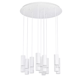   EGLO 39704 BERNABETA beltéri függeszték, fehér színben, GU10 foglalattal, max 10X4,6W teljesítmény, IP20 védelemmel, 2 év lámpa / 5 év fényforrás garanciával ( EGLO 39704 )