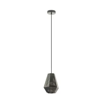   EGLO 43222 CHIAVICA Vintage függeszték, E27-es foglalattal, MAX 1X28W teljesítménnyel, fekete nikkel / acél lámpatest lámpatest, IP20-as védelemmel, kapcsoló nélkül