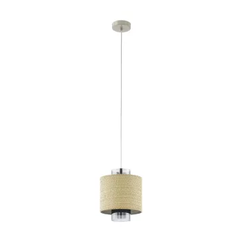   EGLO 43393 MEDIOUNA beltéri függeszték, bézs színben, E27 foglalattal, max 1X40W teljesítmény, IP20 védelemmel, 2 év garanciával ( EGLO 43393 )