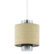 EGLO 43393 MEDIOUNA beltéri függeszték, bézs színben, E27 foglalattal, max 1X40W teljesítmény, IP20 védelemmel, 2 év garanciával ( EGLO 43393 )