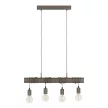 EGLO 43523 TOWNSHEND 4 beltéri függeszték, antikolt-barna, fekete színben, E27 foglalat, max 4X60W teljesítmény, 2 év garanciával ( EGLO 43523 )
