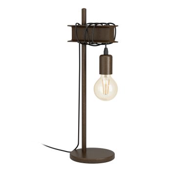   EGLO 43525 TOWNSHEND 4 beltéri asztali lámpa, antikolt-barna, fekete színben, E27 foglalat, max 1X10W teljesítmény, 2 év garanciával ( EGLO 43525 )