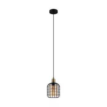   EGLO 43527 CHISLE beltéri függeszték, fekete, bronz színben, E27 foglalattal, max 1X40W teljesítmény, IP20 védelemmel, 2 év garanciával ( EGLO 43527 )