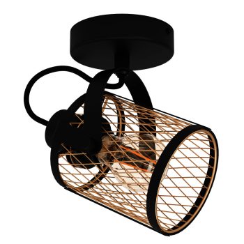   EGLO 43531 DELLOW beltéri spot lámpa, fekete színben, E27 foglalattal, max 1X40W teljesítmény, IP20 védelemmel, 2 év garanciával ( EGLO 43531 )