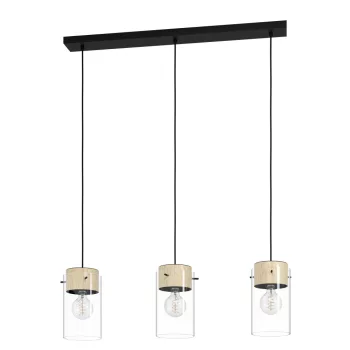   EGLO 43546 MADRESELVA beltéri függeszték, fekete színben, E27 foglalattal, max 3X28W teljesítmény, IP20 védelemmel, 2 év garanciával ( EGLO 43546 )
