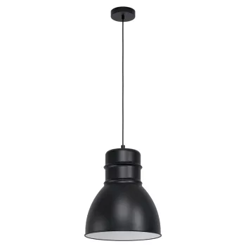   EGLO 43621 EBURY beltéri függeszték, fekete, fehér színben, E27 foglalattal, max 1X60W teljesítmény, IP20 védelemmel, 2 év garanciával ( EGLO 43621 )