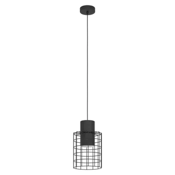   EGLO 43625 MILLIGAN beltéri függeszték, fekete, fehér színben, E27 foglalattal, max 1X40W teljesítmény, IP20 védelemmel, 2 év garanciával ( EGLO 43625 )