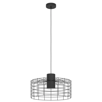   EGLO 43628 MILLIGAN beltéri függeszték, fekete, fehér színben, E27 foglalattal, max 1X40W teljesítmény, IP20 védelemmel, 2 év garanciával ( EGLO 43628 )