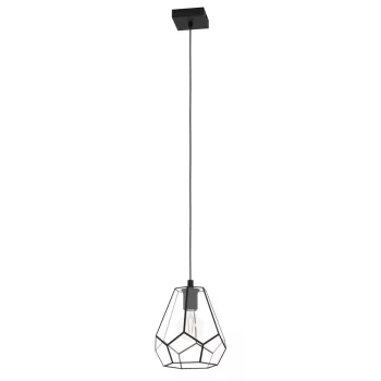   EGLO 43643 MARDYKE beltéri függeszték, fekete színben, E27 foglalattal, max 1X40W teljesítmény, IP20 védelemmel, 2 év garanciával ( EGLO 43643 )