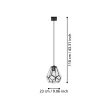 EGLO 43643 MARDYKE beltéri függeszték, fekete színben, E27 foglalattal, max 1X40W teljesítmény, IP20 védelemmel, 2 év garanciával ( EGLO 43643 )