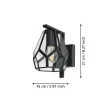 EGLO 43645 MARDYKE beltéri fali lámpa, fekete színben, E27 foglalattal, max 1X40W teljesítmény, IP20 védelemmel, 2 év garanciával ( EGLO 43645 )