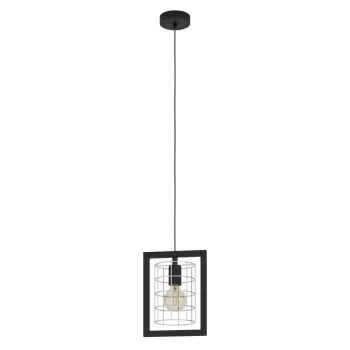  EGLO 43662 JUBILY beltéri függeszték, fekete színben, E27 foglalattal, max 1X40W teljesítmény, IP20 védelemmel, 2 év garanciával ( EGLO 43662 )