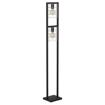   EGLO 43666 JUBILY beltéri állólámpa, fekete színben, E27 foglalattal, max 2X40W teljesítmény, IP20 védelemmel, 2 év garanciával ( EGLO 43666 )