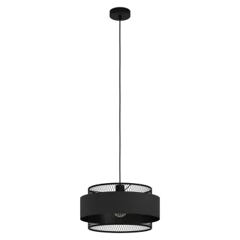   EGLO 43668 BAZELY beltéri függeszték, fekete színben, E27 foglalattal, max 1X40W teljesítmény, IP20 védelemmel, 2 év garanciával ( EGLO 43668 )