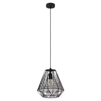   EGLO 43692 STYPE beltéri függeszték, fekete színben, E27 foglalattal, max 1X40W teljesítmény, IP20 védelemmel, 2 év garanciával ( EGLO 43692 )