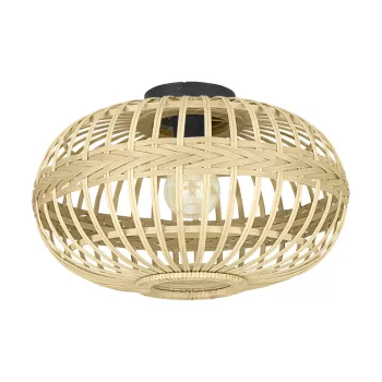   EGLO 43723 AMSFIELD beltéri mennyezeti lámpa, fekete színben, E27 foglalat, max 1X40W teljesítmény, 2 év garanciával ( EGLO 43723 )