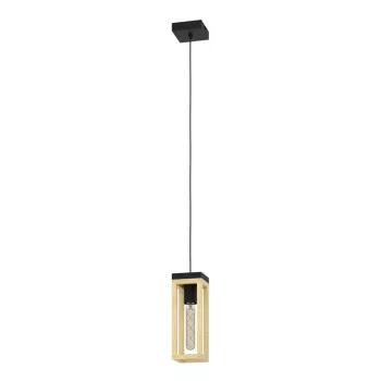   EGLO 43743 NAFFERTON beltéri függeszték, fekete, barna színben, E27 foglalattal, max 1X40W teljesítmény, IP20 védelemmel, 2 év garanciával ( EGLO 43743 )