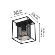 EGLO 43771 CATTERICK beltéri mennyezeti lámpa, fekete színben, E27 foglalattal, max 1X40W teljesítmény, IP20 védelemmel, 2 év garanciával ( EGLO 43771 )