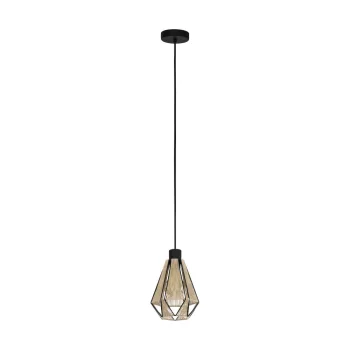   EGLO 43776 ADWICKLE beltéri függeszték, fekete színben, E27 foglalattal, max 1X40W teljesítmény, IP20 védelemmel, 2 év garanciával ( EGLO 43776 )
