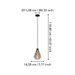 EGLO 43776 ADWICKLE beltéri függeszték, fekete színben, E27 foglalattal, max 1X40W teljesítmény, IP20 védelemmel, 2 év garanciával ( EGLO 43776 )