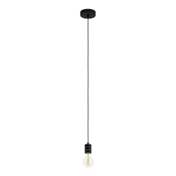  EGLO 43801 YORTH beltéri függeszték, fekete nikkel, fekete színben, E27 foglalattal, max 1X40W teljesítmény, IP20 védelemmel, 2 év garanciával ( EGLO 43801 )