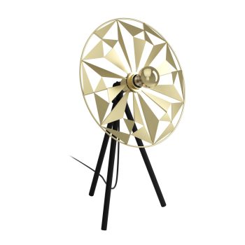   EGLO 43808 CASTANUELO beltéri asztali lámpa, fekete, arany színben, E27 foglalattal, max 1X40W teljesítmény, IP20 védelemmel, 2 év garanciával ( EGLO 43808 )