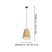 EGLO 43871 AYCLIFFE beltéri függeszték, fekete színben, E27 foglalattal, max 1X40W teljesítmény, IP20 védelemmel, 2 év garanciával ( EGLO 43871 )