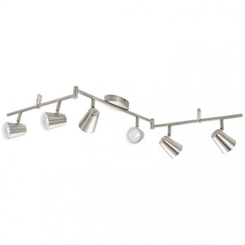   EGLO 75218 TRAVALE 2 spot lámpa, matt nikkel színben, MAX 6X3,3W teljesítménnyel, GU10 foglalattal, kapcsoló nélkül, IP20 védettséggel ( EGLO 75218 )