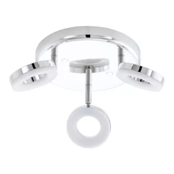   EGLO 75241 ODERZO 1 LED-es spot lámpa, króm színben, MAX 3X3,8W teljesítménnyel, LED fényforrással, 360lm fényárammal, 3000K színhőmérséklettel, 25000 óra várható élettartammal, IP20 ( EGLO 75241 )