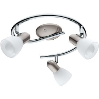   EGLO 75299 DAKAR 6 spot lámpa, matt nikkel, króm színben, MAX 3X4W teljesítménnyel, E14 foglalattal, kapcsoló nélkül, IP20 védettséggel ( EGLO 75299 )