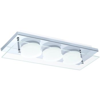   EGLO 75328 ABIOLA LED-es fali-mennyezeti lámpa, króm színben, MAX 3X6W teljesítménnyel, LED fényforrással ( nem cserélhető ), 3000K színhőmérséklettel, kapcsoló nélkül, IP20 védettséggel ( EGLO 75328)