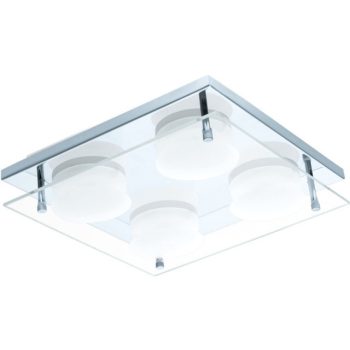   EGLO 75329 ABIOLA LED-es fali-mennyezeti lámpa, króm színben, MAX 4X6W teljesítménnyel, LED fényforrással ( nem cserélhető ), 3000K színhőmérséklettel, kapcsoló nélkül, IP20 védettséggel ( EGLO 75329)