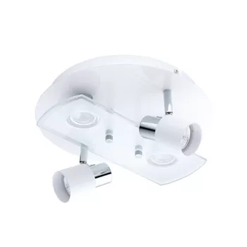   EGLO 75367 PAWEDO-SD fali-mennyezeti lámpa, fehér, króm színben, MAX 4X5W teljesítménnyel, GU10 foglalattal, kapcsoló nélkül, IP20 védettséggel, 3 lépésben szabályozható ( EGLO 75367 )