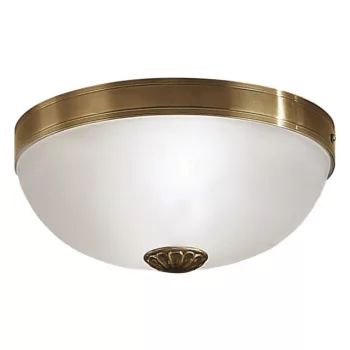   EGLO 82741 IMPERIAL, beltéri fali-mennyezeti lámpa, E27 foglalattal, MAX 2X60W teljesítménnyel, bronz / fémöntvény lámpatest, IP20, fehér / szatinált üveg búrával, kapcsoló nélkül