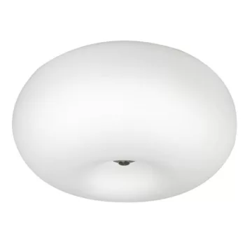   EGLO 86812 OPTICA, beltéri fali-mennyezeti lámpa, E27 foglalattal, MAX 2X60W teljesítménnyel, matt nikkel / acél lámpatest, IP20, fehér / opál üveg búrával, kapcsoló nélkül
