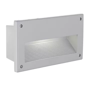   EGLO 88575 ZIMBA, kültéri, IP44-es süllyesztett lámpa, E14-es foglalattal, MAX 1X40W teljesítménnyel, ezüst / alumíniumöntvény lámpatest, fehér / szatinált üveg búrával
