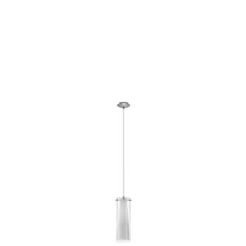   EGLO 89832 PINTO, beltéri függeszték, E27 foglalattal, MAX 1X60W teljesítménnyel, króm / acél lámpatest, IP20, áttetsző, fehér / üveg, opál üveg búrával, kapcsoló nélkül