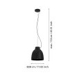EGLO 900158 CAMASCA beltéri függeszték, fekete színben, E27 foglalattal, max 1X40W teljesítmény, IP20 védelemmel, 2 év garanciával ( EGLO 900158 )