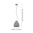 EGLO 900159 CAMASCA beltéri függeszték, tópszín színben, E27 foglalattal, max 1X40W teljesítmény, IP20 védelemmel, 2 év garanciával ( EGLO 900159 )