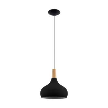   EGLO 900162 SABINAR beltéri függeszték, fekete, barna színben, E27 foglalattal, max 1X40W teljesítmény, IP20 védelemmel, 2 év garanciával ( EGLO 900162 )
