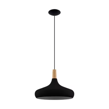   EGLO 900163 SABINAR beltéri függeszték, fekete, barna színben, E27 foglalattal, max 1X40W teljesítmény, IP20 védelemmel, 2 év garanciával ( EGLO 900163 )