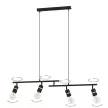 EGLO 900177 LURONE beltéri függeszték, fekete, sárgaréz színben, E27 foglalattal, max 4X10W teljesítmény, IP20 védelemmel, 2 év garanciával ( EGLO 900177 )