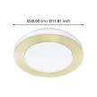 EGLO 900369 LED CARPI beltéri mennyezeti lámpa, csiszolt réz, fehér színben, 1110lm, 3X3,6W teljesítménnyel, IP44 védelemmel, 3000K, 5 év garanciával ( EGLO 900369 )