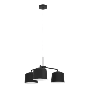   EGLO 900446 CAGUANES beltéri függeszték, fekete, fehér színben, E27 foglalattal, max 3X40W teljesítmény, IP20 védelemmel, 2 év garanciával ( EGLO 900446 )