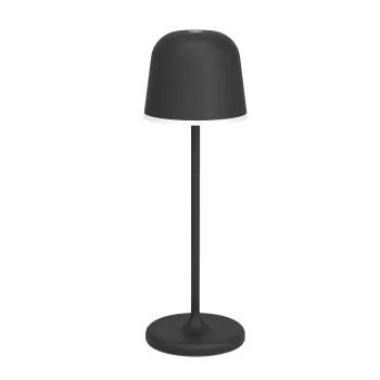   EGLO 900457 MANNERA kültéri asztali lámpa, fekete színben, 200lm, 2,2W teljesítménnyel, IP54 védelemmel, 3000K, 2 év garanciával ( EGLO 900457 )