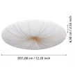 EGLO 900499 NIEVES 1 beltéri fali-mennyezeti lámpa, fehér színben, 2300lm, 19,5W teljesítménnyel, IP20 védelemmel, 3000K, 5 év garanciával ( EGLO 900499 )