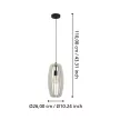 EGLO 900502 BAJAZZARA beltéri függeszték, fekete színben, E27 foglalattal, max 1X40W teljesítmény, IP20 védelemmel, 2 év garanciával ( EGLO 900502 )