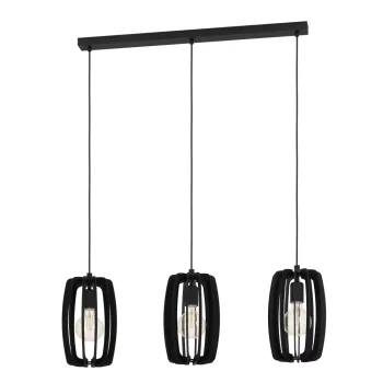   EGLO 900505 BAJAZZARA beltéri függeszték, fekete színben, E27 foglalattal, max 3X40W teljesítmény, IP20 védelemmel, 2 év garanciával ( EGLO 900505 )